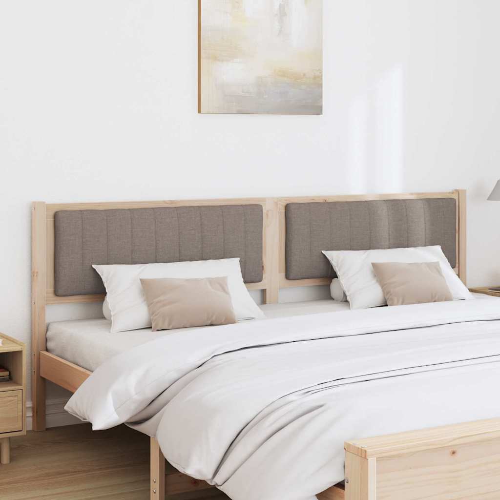 Testiera imbottita con testiera Marrone 200 cm Pino massello
