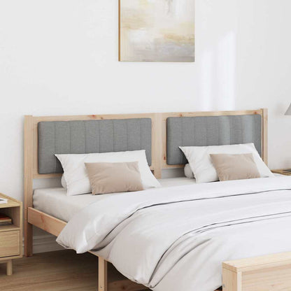 Testiera imbottita con testiera Marrone 180 cm Pino massello