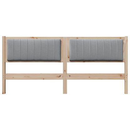 Testiera imbottita con testiera Marrone 180 cm Pino massello