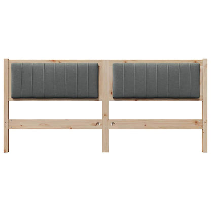 Testiera imbottita con testiera Marrone 180 cm Pino massello