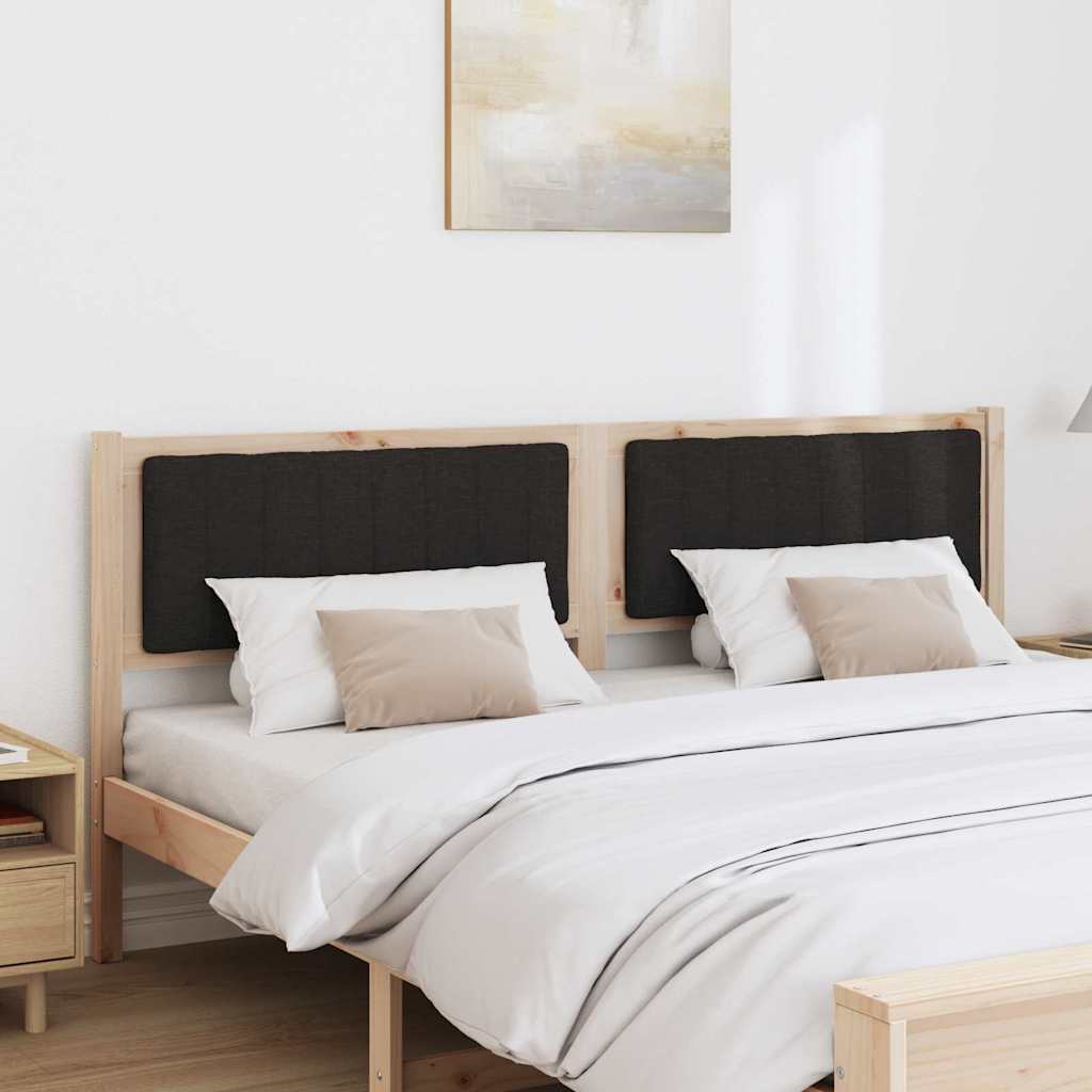 Testiera imbottita con testiera Marrone 180 cm Pino massello