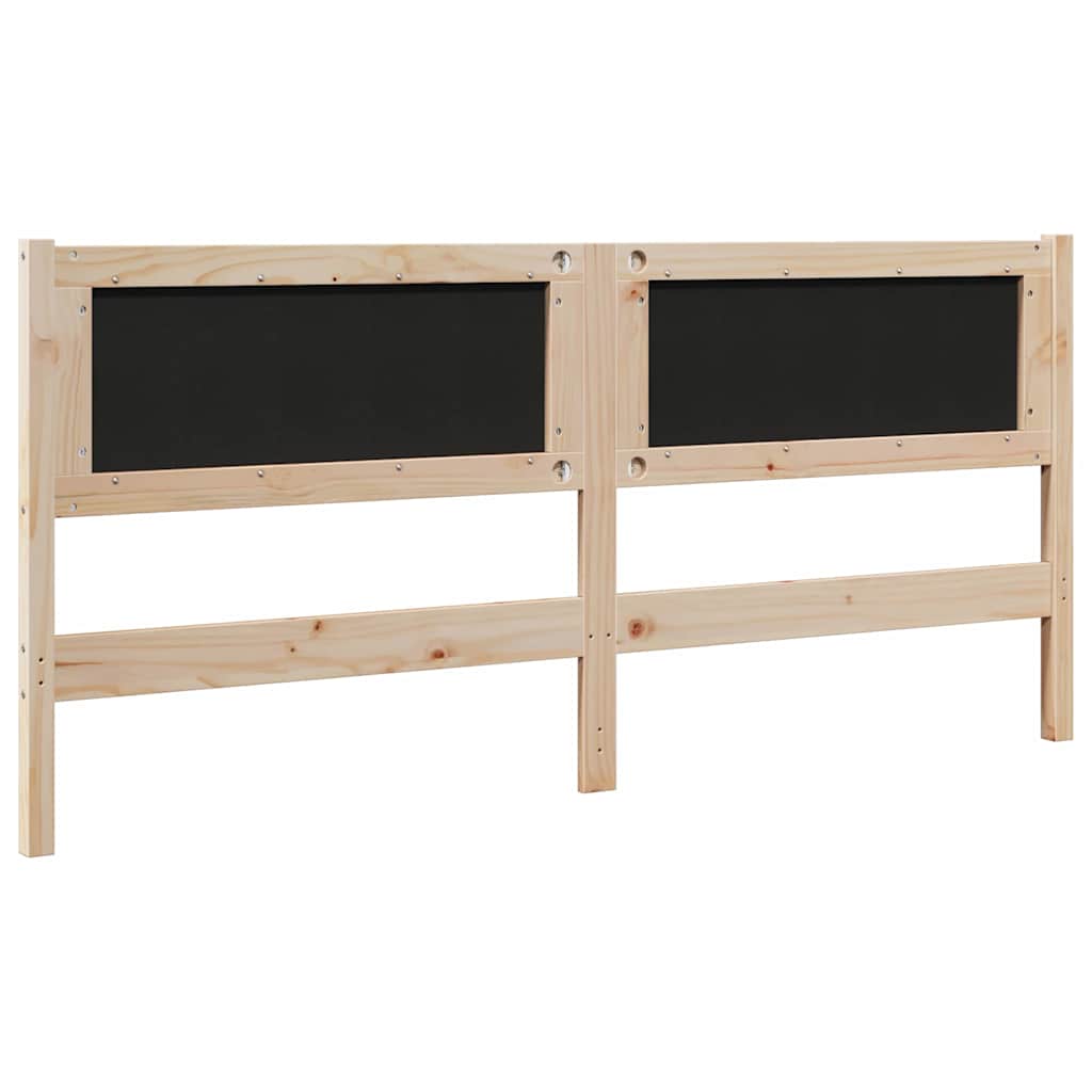 Testiera imbottita con testiera Marrone 180 cm Pino massello