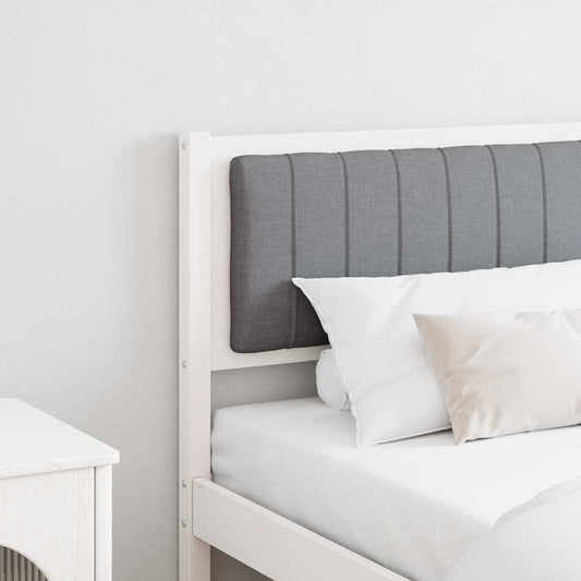 Testiera imbottita con testiera Bianco 180 cm Pino massello