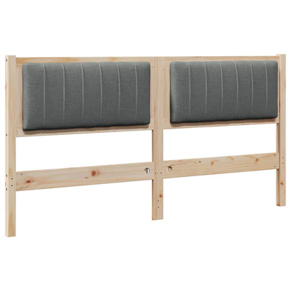 Testiera imbottita con testiera Marrone 160 cm Pino massello