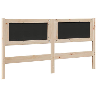 Testiera imbottita con testiera Marrone 160 cm Pino massello