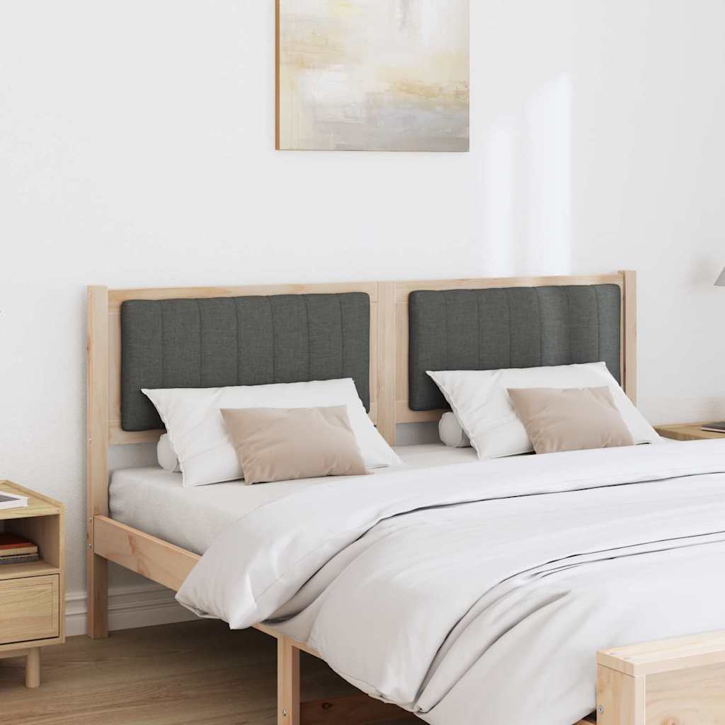 Testiera imbottita con testiera Marrone 150 cm Pino massello