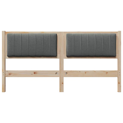 Testiera imbottita con testiera Marrone 150 cm Pino massello