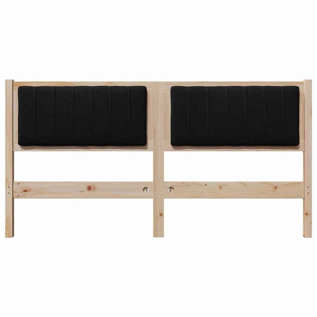 Testiera imbottita con testiera Marrone 150 cm Pino massello