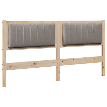 Testiera imbottita con testiera Marrone 150 cm Pino massello