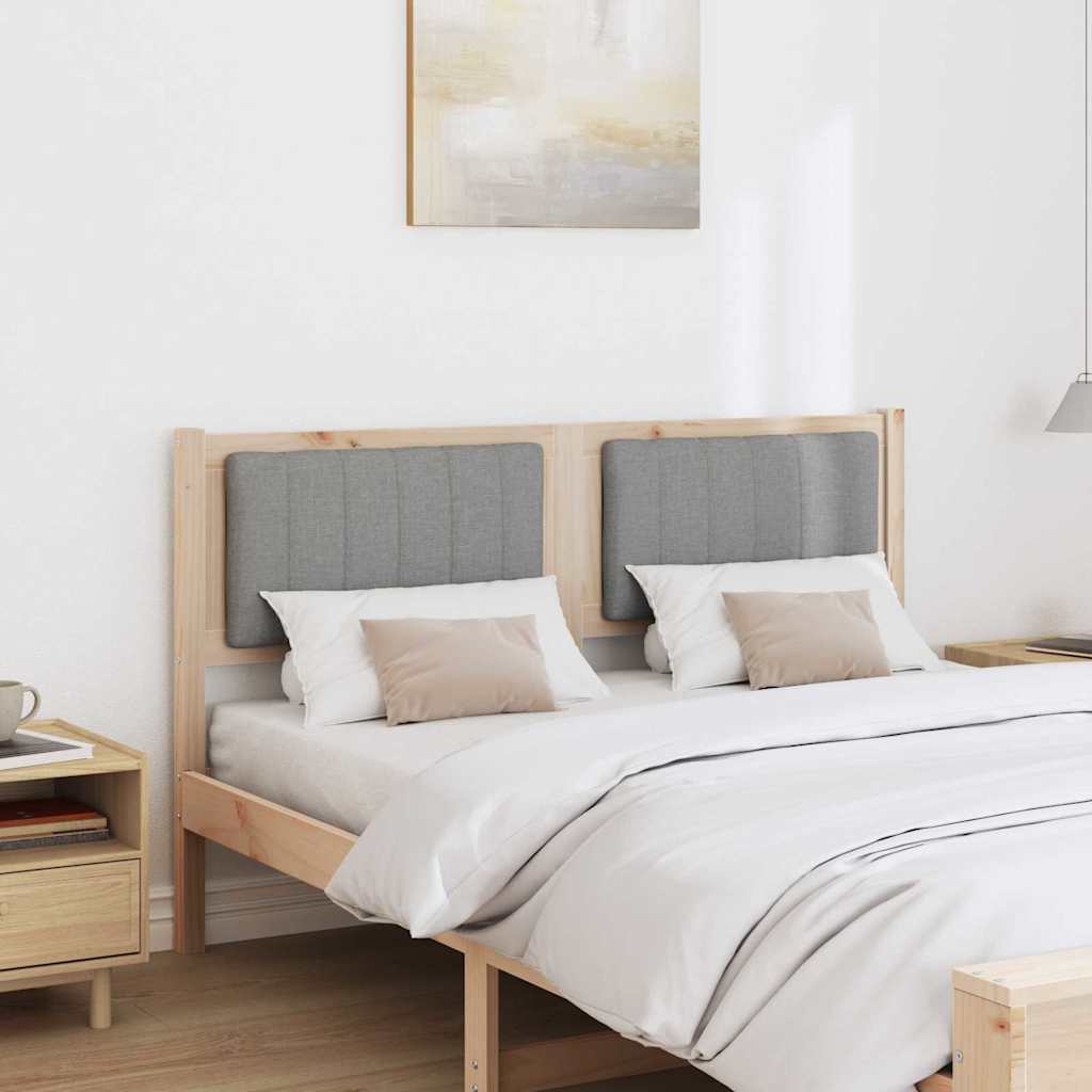 Testiera imbottita con testiera Marrone 140 cm Pino massello