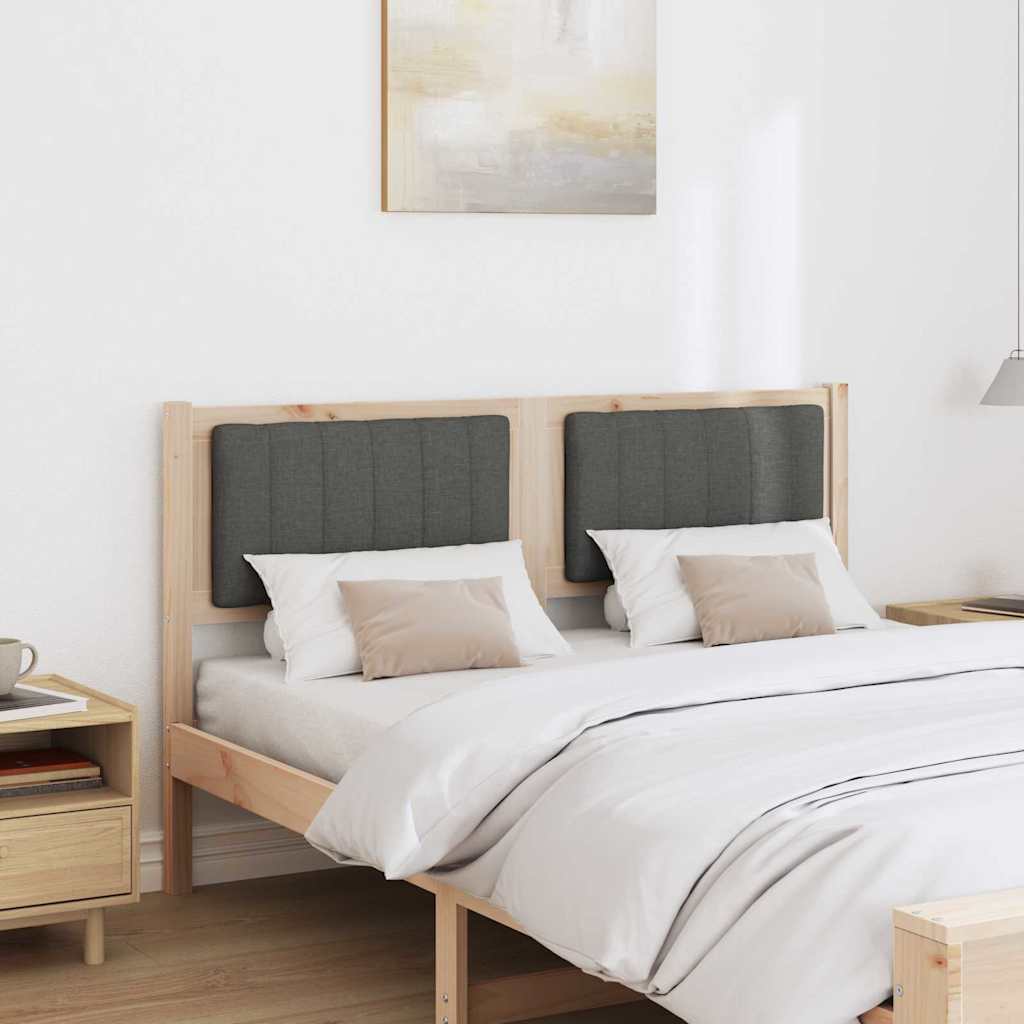 Testiera imbottita con testiera Marrone 140 cm Pino massello