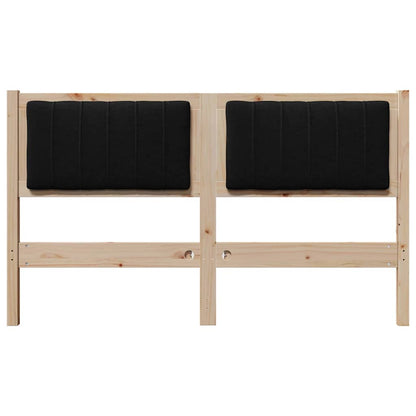 Testiera imbottita con testiera Marrone 135 cm Pino massello