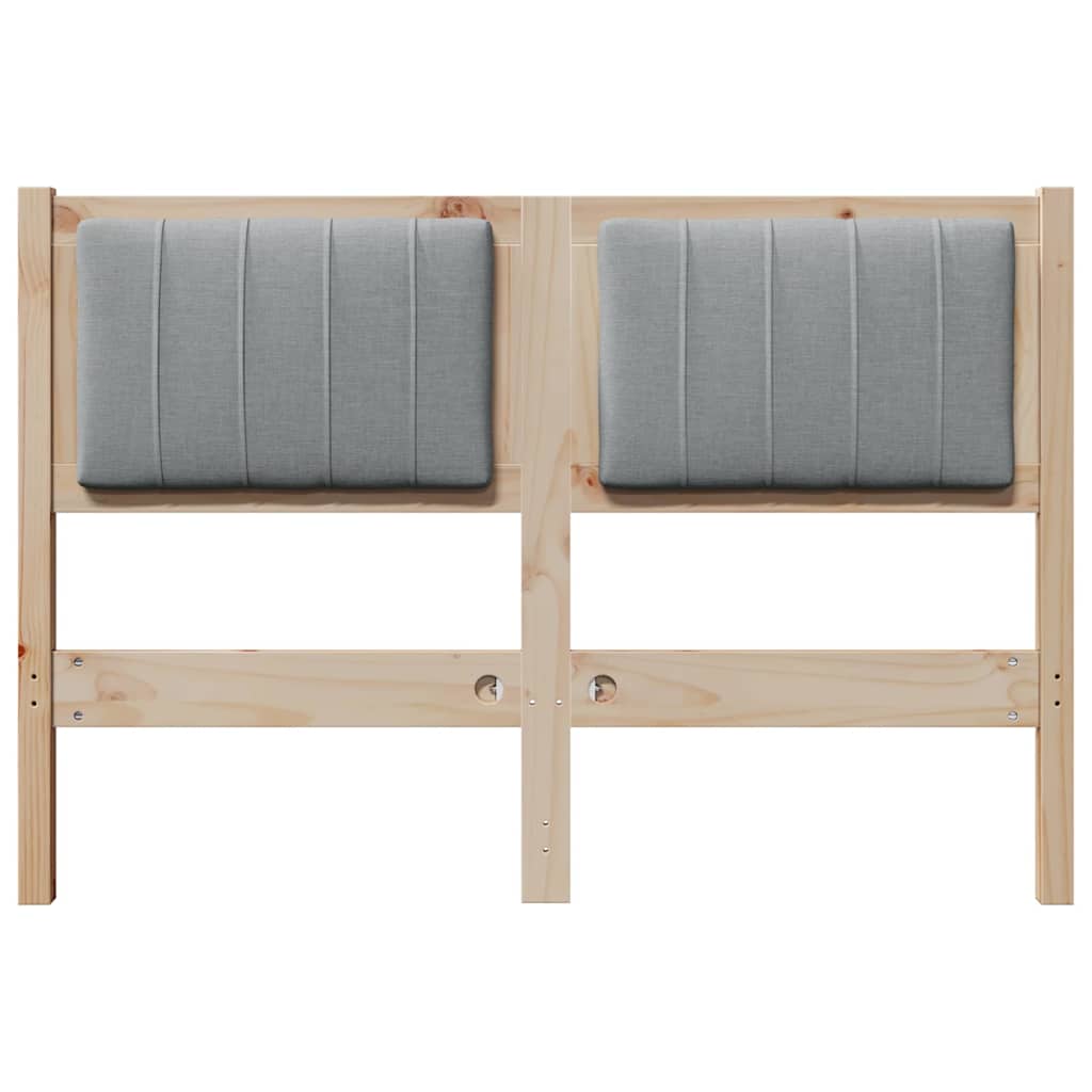 Testiera imbottita con testiera Marrone 120 cm Pino massello