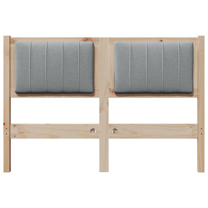 Testiera imbottita con testiera Marrone 120 cm Pino massello