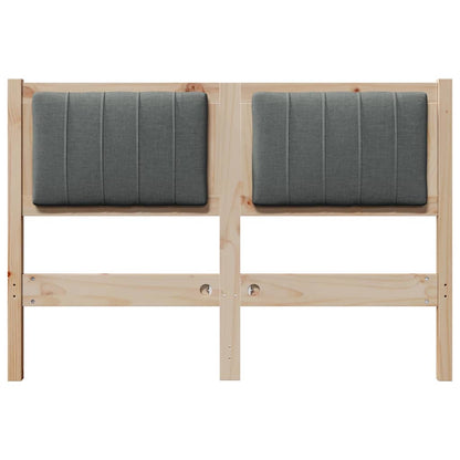 Testiera imbottita con testiera Marrone 120 cm Pino massello