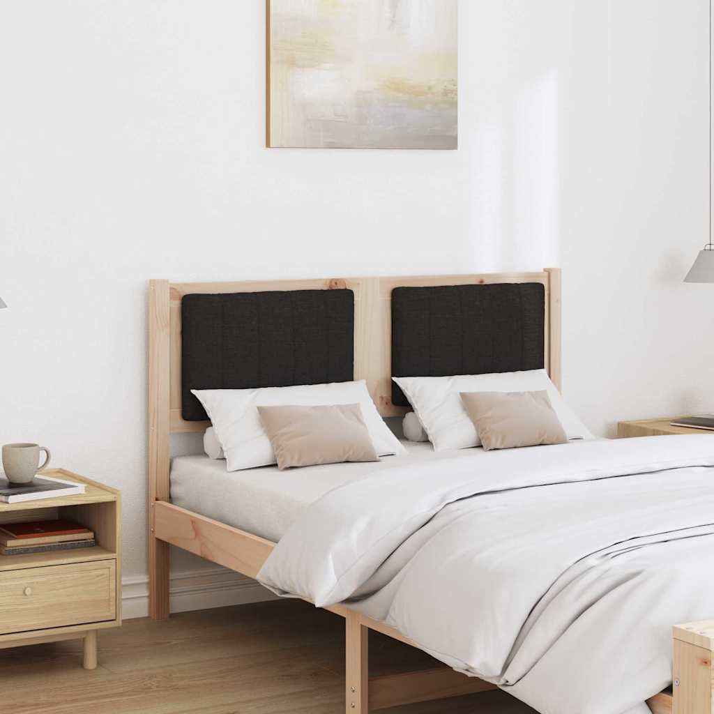 Testiera imbottita con testiera Marrone 120 cm Pino massello