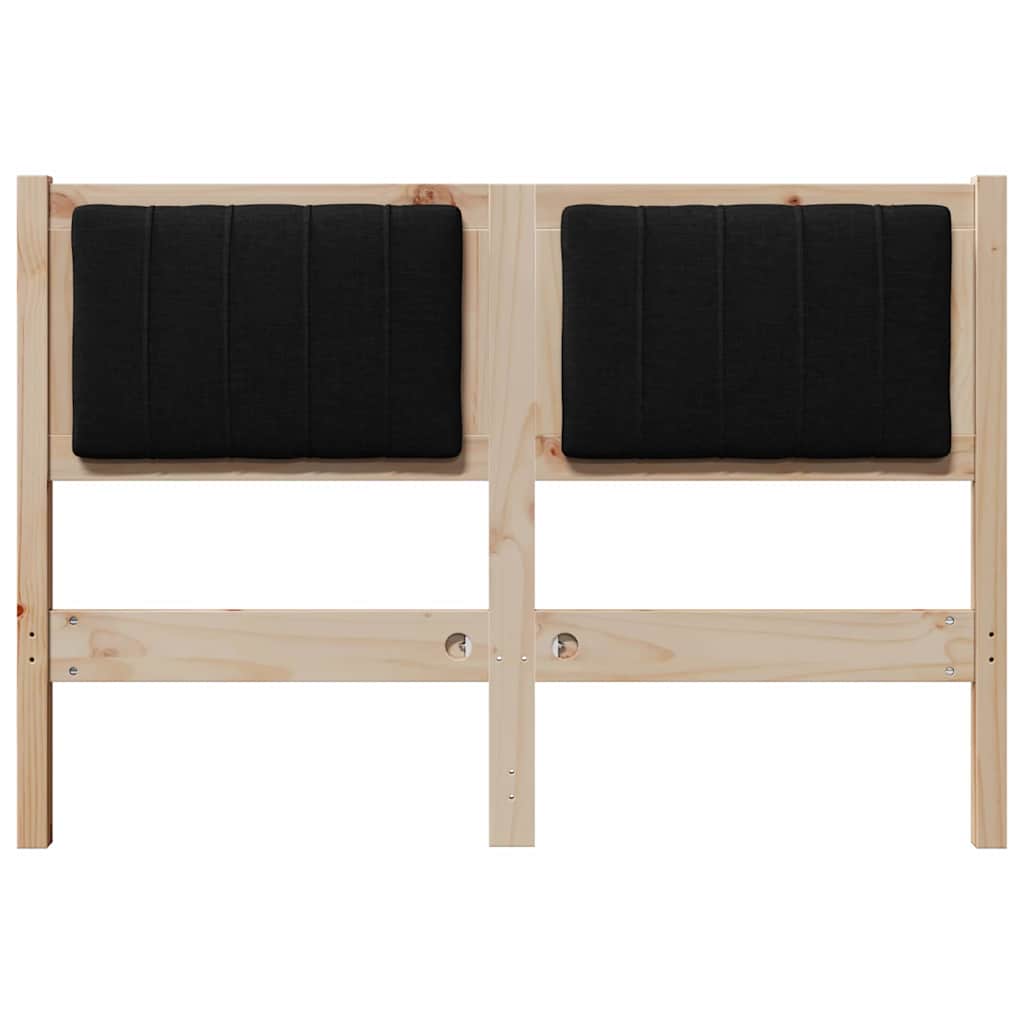 Testiera imbottita con testiera Marrone 120 cm Pino massello