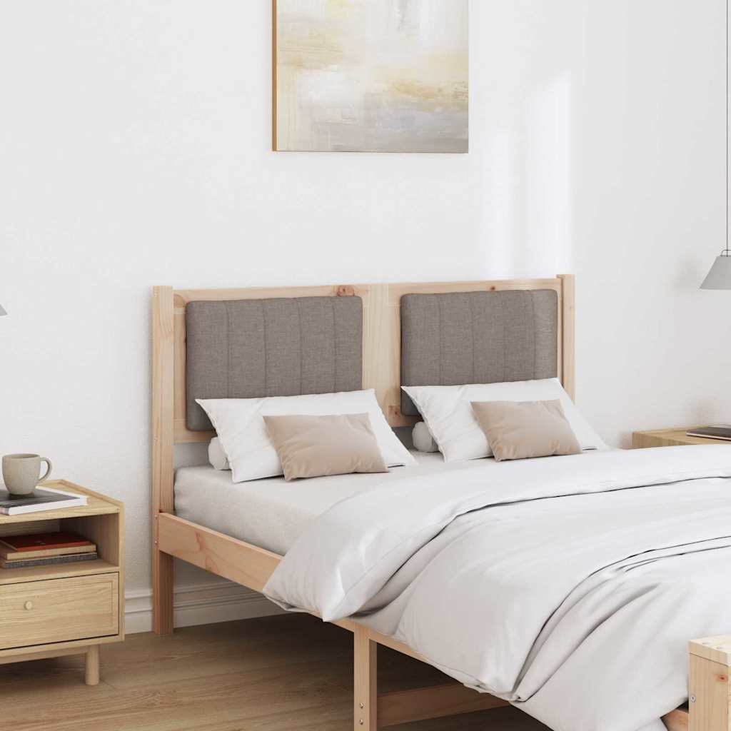 Testiera imbottita con testiera Marrone 120 cm Pino massello