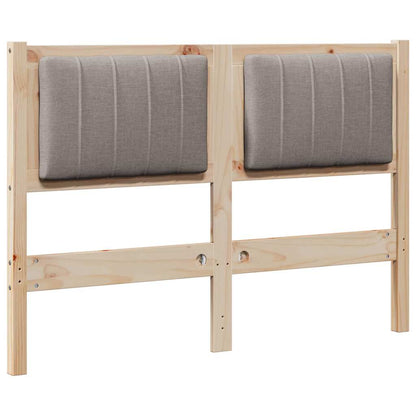 Testiera imbottita con testiera Marrone 120 cm Pino massello