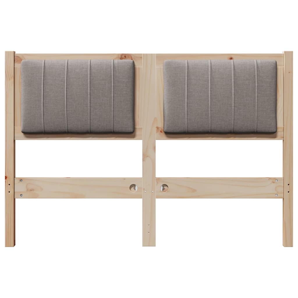 Testiera imbottita con testiera Marrone 120 cm Pino massello