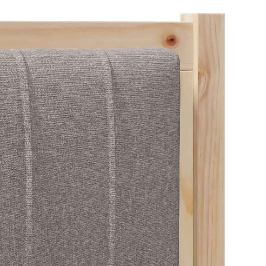 Testiera imbottita con testiera Marrone 100 cm Pino massello