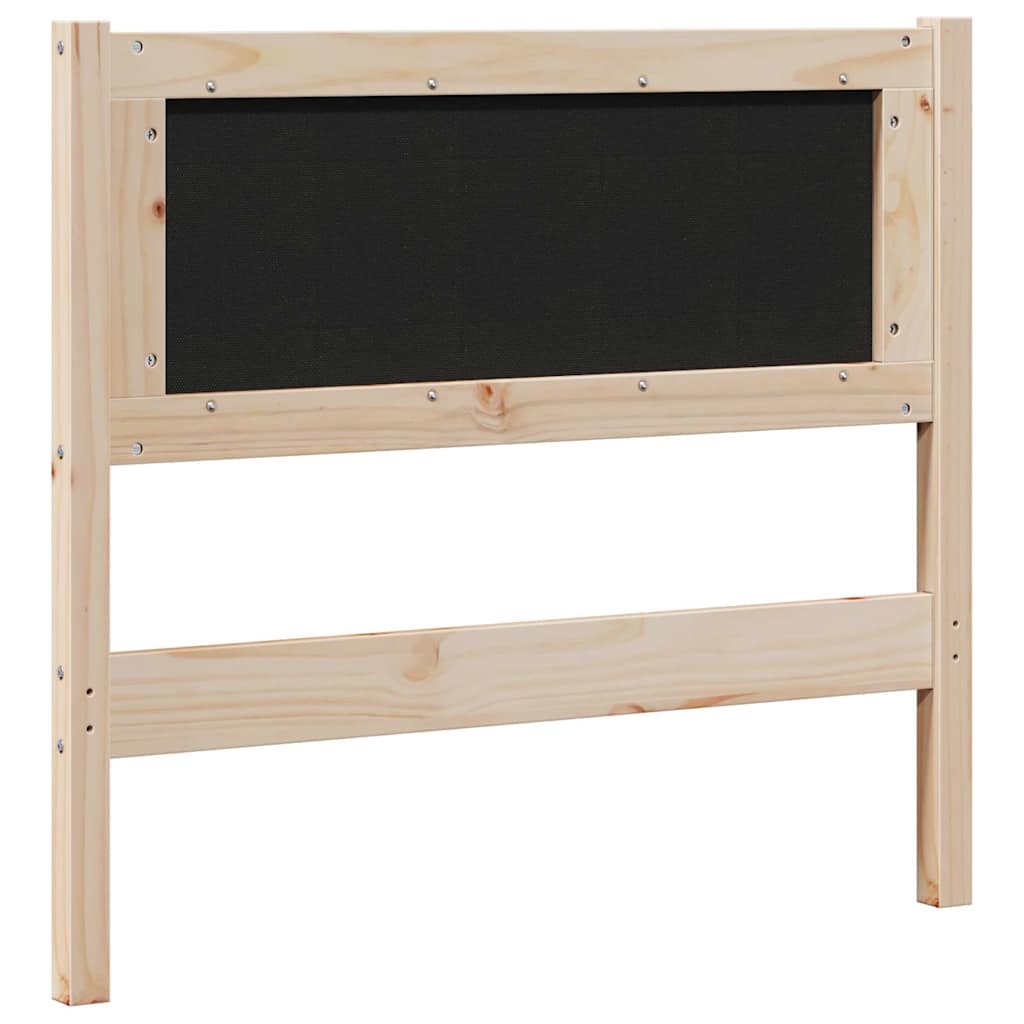 Testiera imbottita con testiera Marrone 100 cm Pino massello