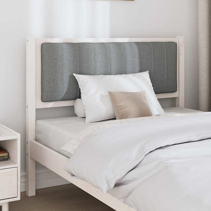 Testiera imbottita con testiera Bianco 100 cm Pino massello