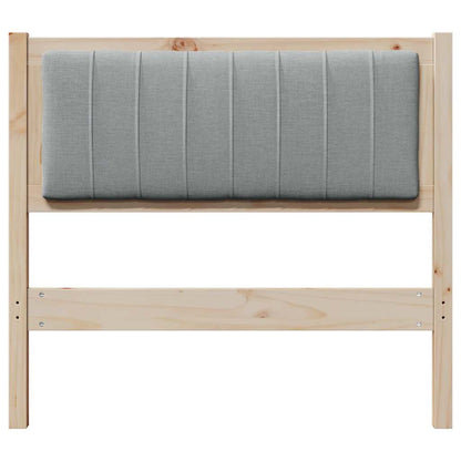 Testiera imbottita con testiera Marrone 90 cm Pino massello