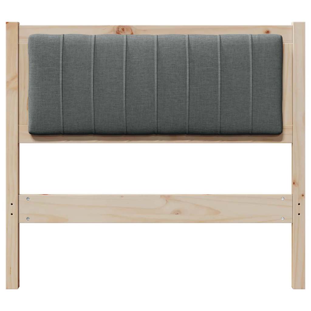 Testiera imbottita con testiera Marrone 90 cm Pino massello