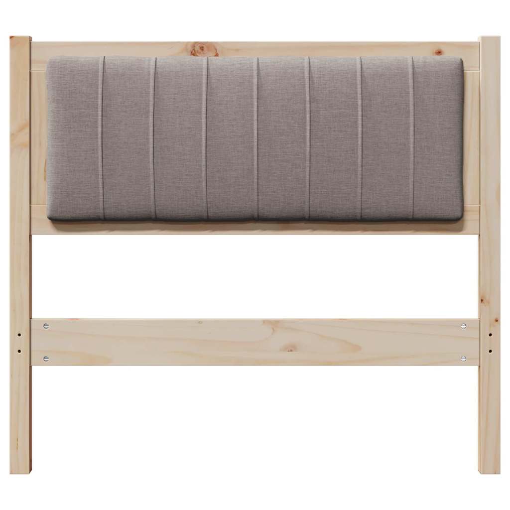 Testiera imbottita con testiera Marrone 90 cm Pino massello