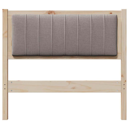 Testiera imbottita con testiera Marrone 90 cm Pino massello