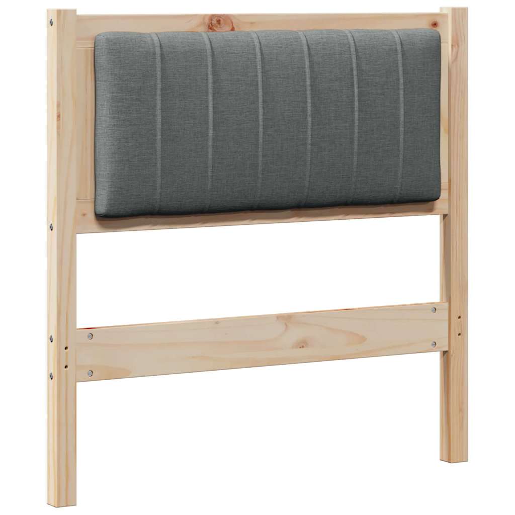 Testiera imbottita con testiera Marrone 80 cm Pino massello