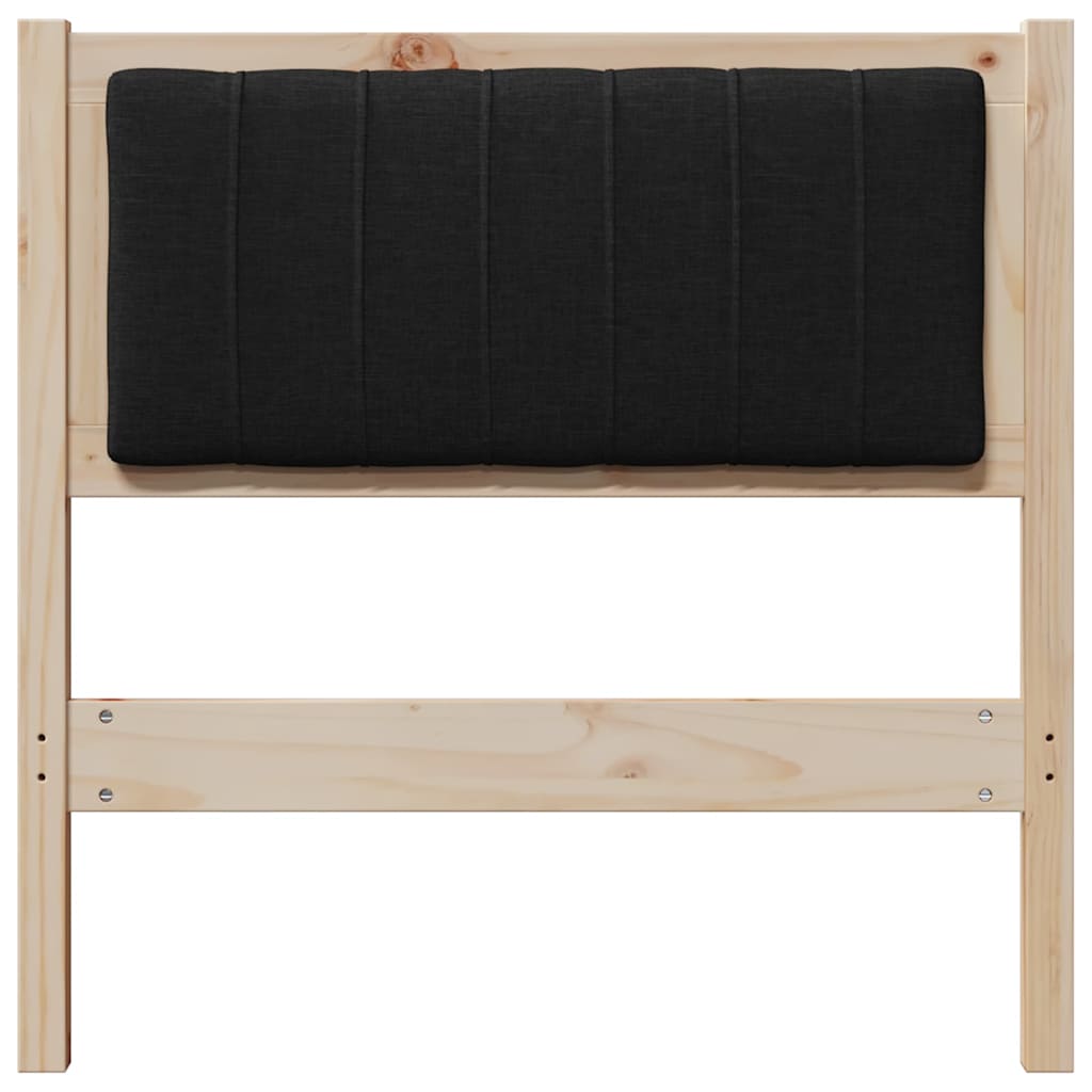 Testiera imbottita con testiera Marrone 80 cm Pino massello