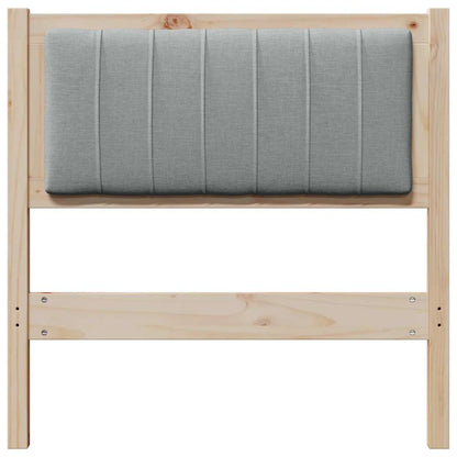 Testiera imbottita con testiera Marrone 75 cm Pino massello