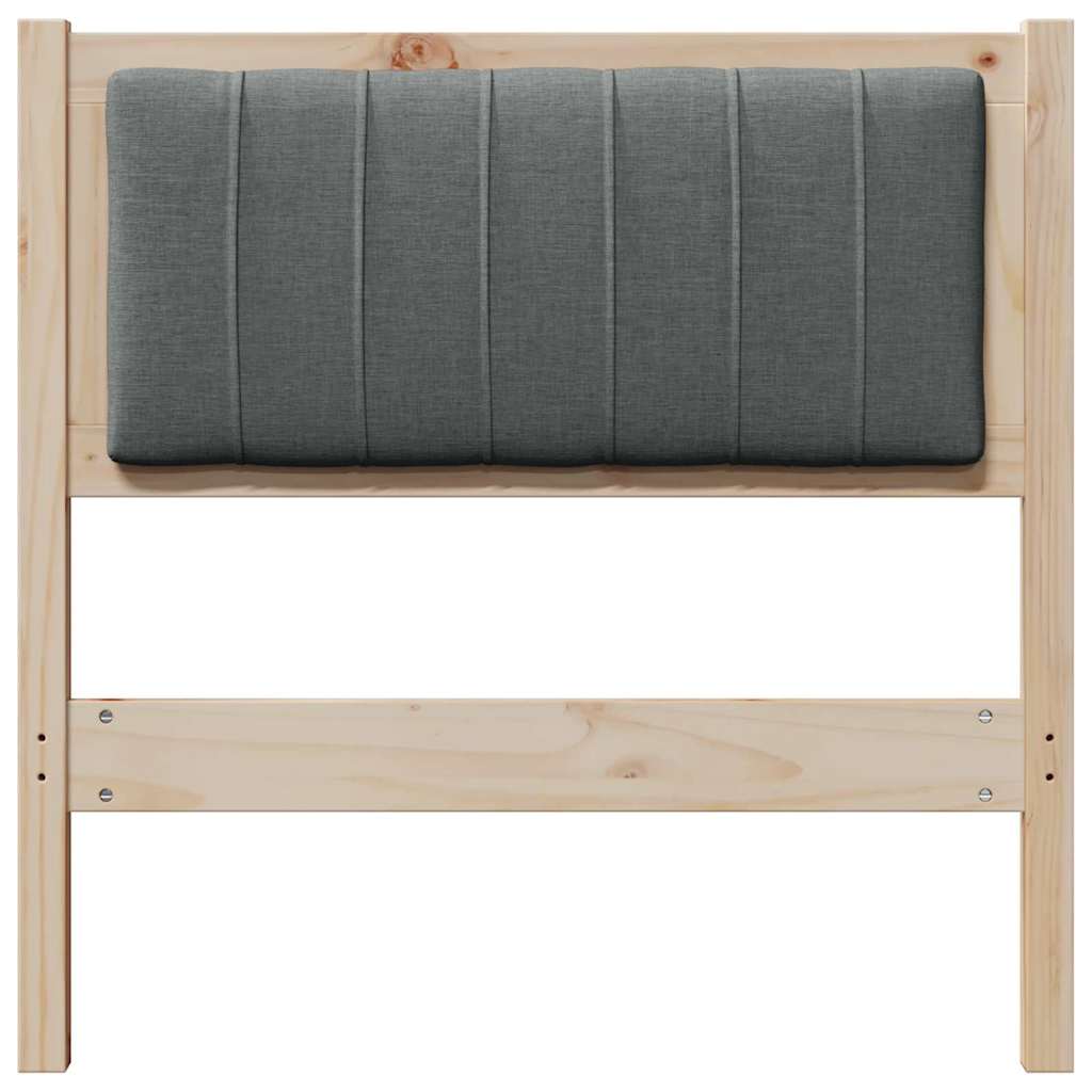 Testiera imbottita con testiera Marrone 75 cm Pino massello