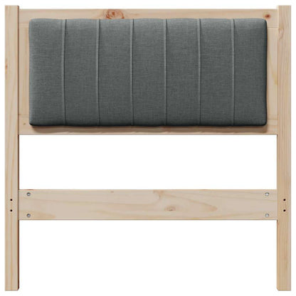 Testiera imbottita con testiera Marrone 75 cm Pino massello