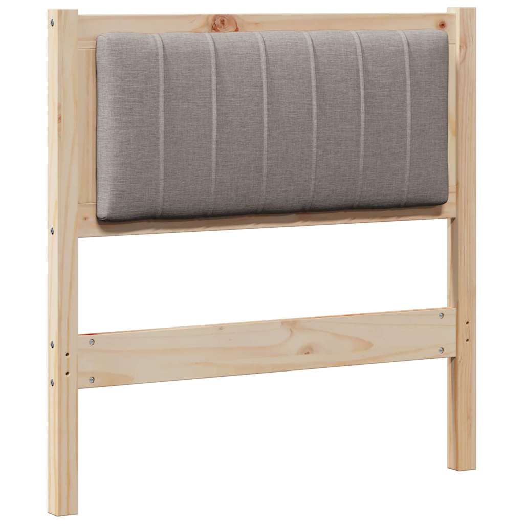 Testiera imbottita con testiera Marrone 75 cm Pino massello