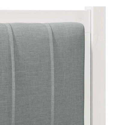 Testiera imbottita con testiera Bianco 75 cm Pino massello