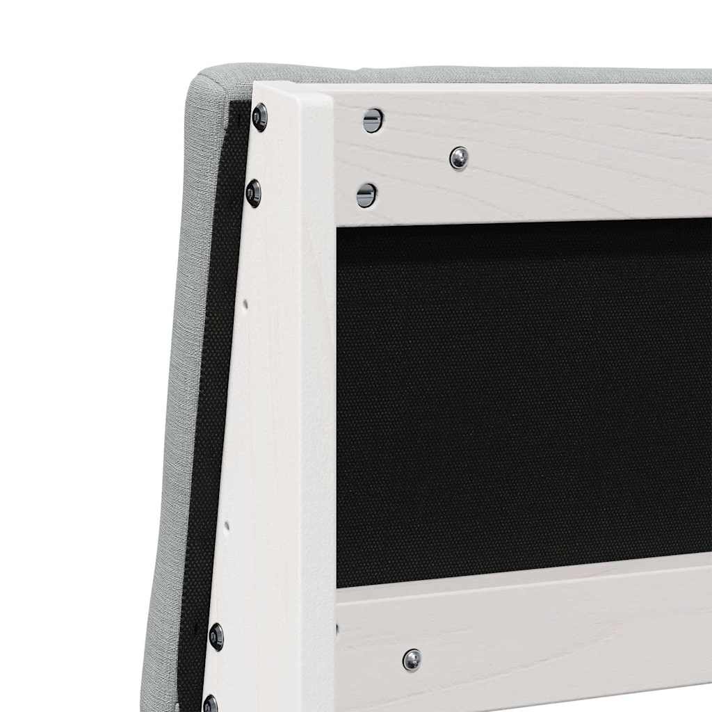 Testiera imbottita Grigio chiaro 200 cm Pino massello