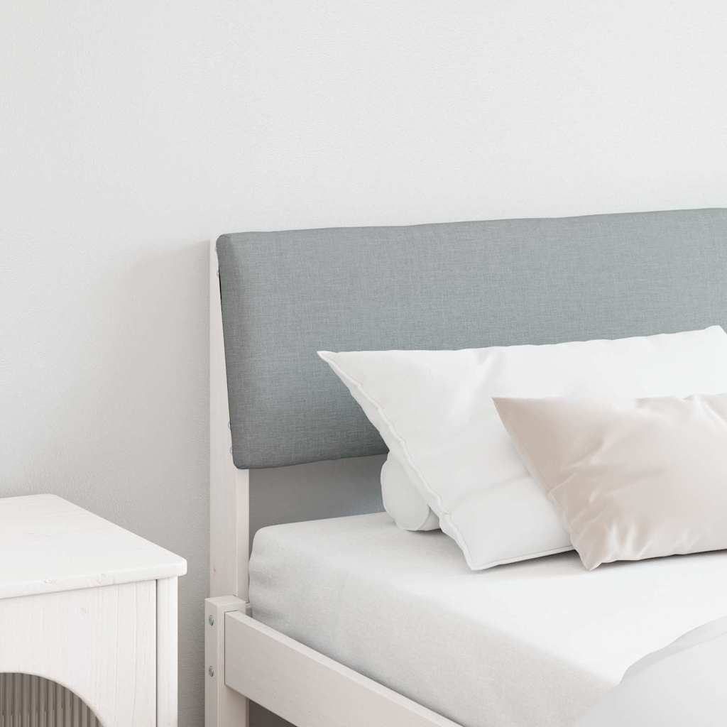 Testiera imbottita Grigio chiaro 200 cm Pino massello