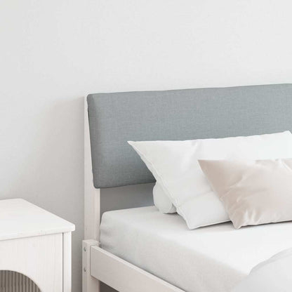 Testiera imbottita Grigio chiaro 200 cm Pino massello
