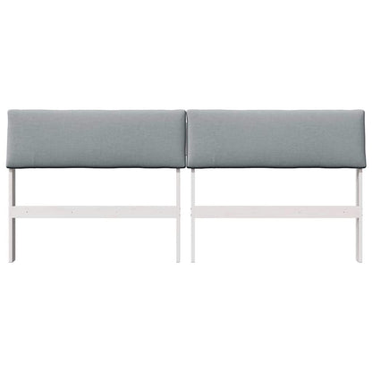 Testiera imbottita Grigio chiaro 200 cm Pino massello