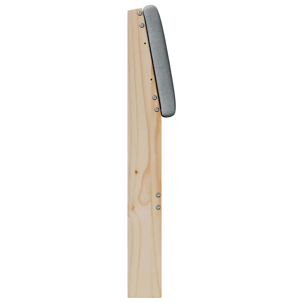 Testiera imbottita Grigio chiaro 180 cm Pino massello