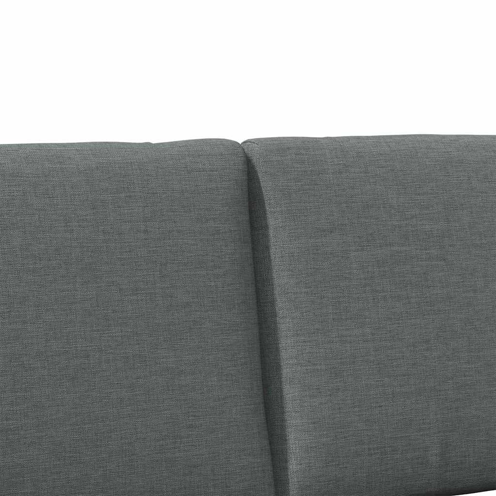 Testiera imbottita Grigio scuro 180 cm Pino massello