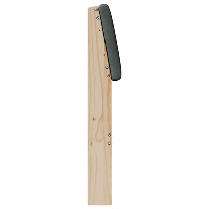 Testiera imbottita Grigio scuro 180 cm Pino massello