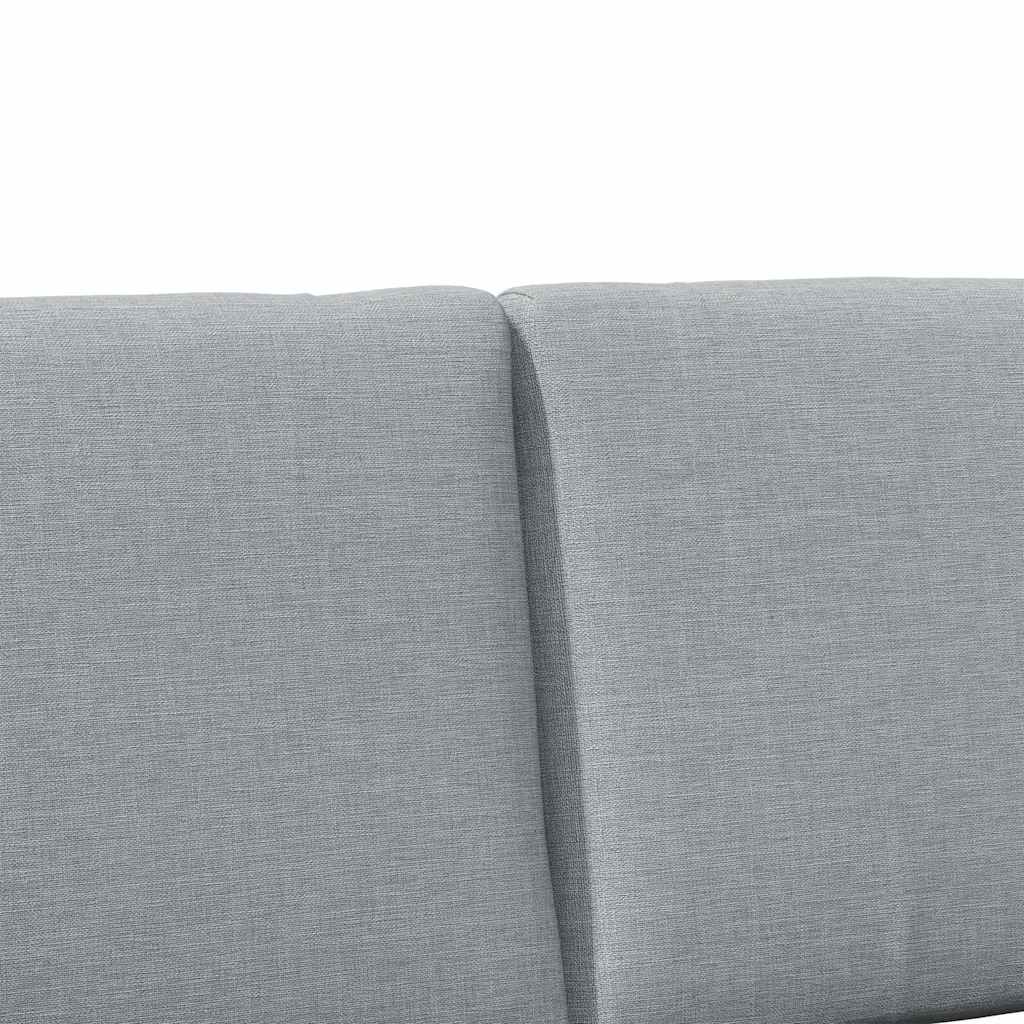 Testiera imbottita Grigio chiaro 140 cm Pino massello