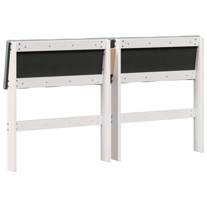 Testiera imbottita Grigio chiaro 140 cm Pino massello