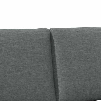 Testiera imbottita Grigio scuro 120 cm Pino massello