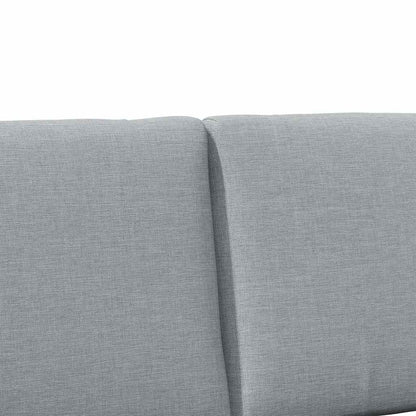 Testiera imbottita Grigio chiaro 120 cm Pino massello