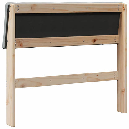 Testiera imbottita Grigio chiaro 100 cm Pino massello